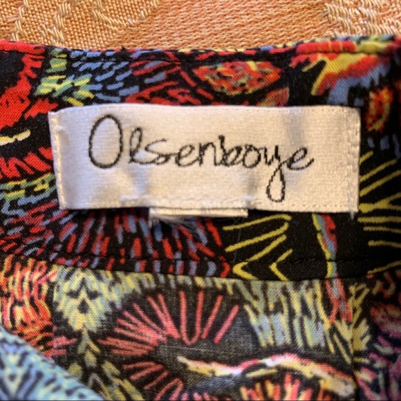 Olsenboye Colorful Pleated Mini Skirt - Size 11 - Picture 2 of 8
